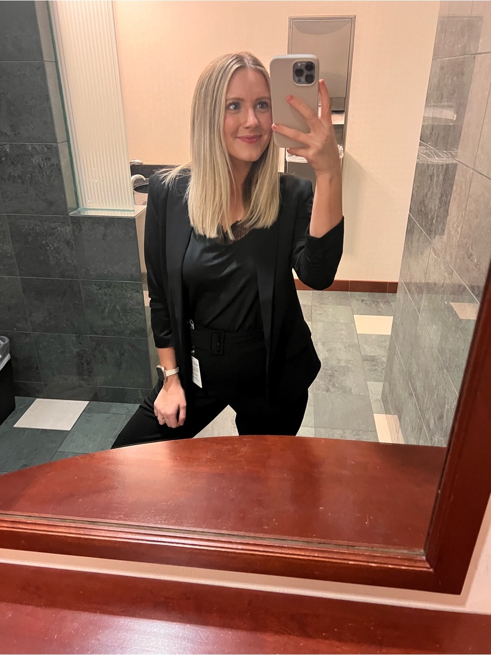 Rachel Zoe Black Tailored Blazer with Slim Lapel
